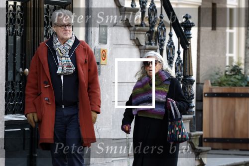 Amsterdam 30 november 2023
Jeroen Krabben en zijn vrouw Herma Krabbe in hun biro onderweg naar het Waldorf Astoria Hotel.