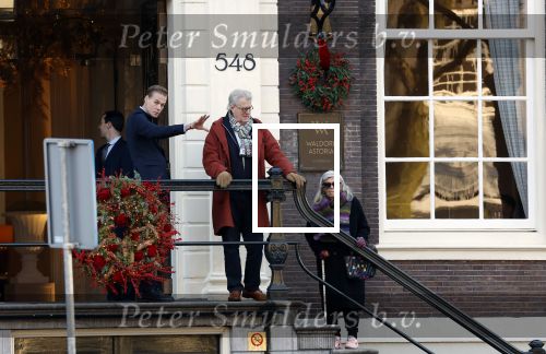 Amsterdam 30 november 2023
Jeroen Krabben en zijn vrouw Herma Krabbe in hun biro onderweg naar het Waldorf Astoria Hotel.