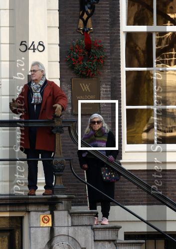 Amsterdam 30 november 2023
Jeroen Krabben en zijn vrouw Herma Krabbe in hun biro onderweg naar het Waldorf Astoria Hotel.