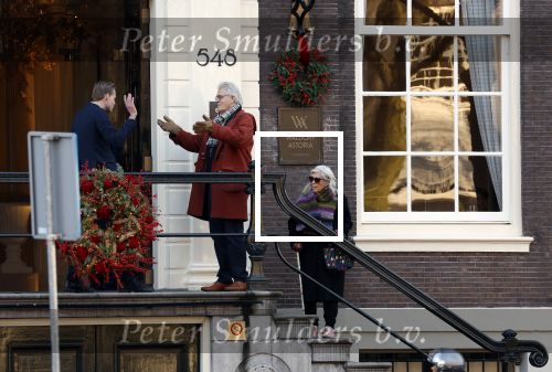Amsterdam 30 november 2023
Jeroen Krabben en zijn vrouw Herma Krabbe in hun biro onderweg naar het Waldorf Astoria Hotel.