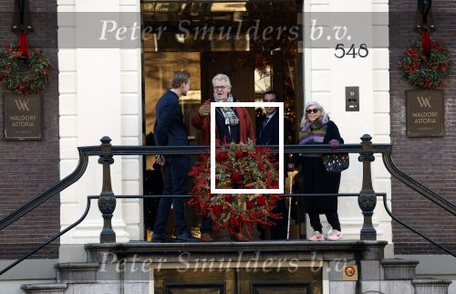 Amsterdam 30 november 2023
Jeroen Krabben en zijn vrouw Herma Krabbe in hun biro onderweg naar het Waldorf Astoria Hotel.