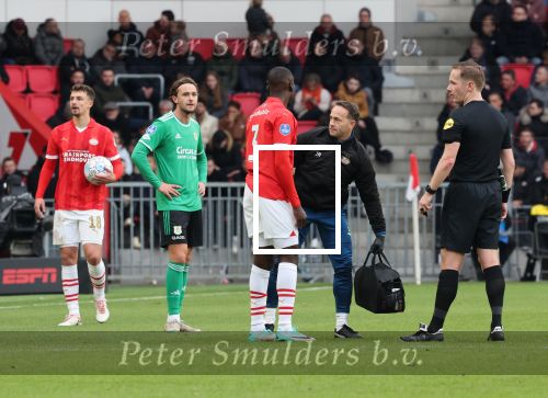 Eindhoven, 12 November 2023
Kompetitiewedstrijd PSV-PEC Zwolle, eindstand 4-0
Jordan Teze