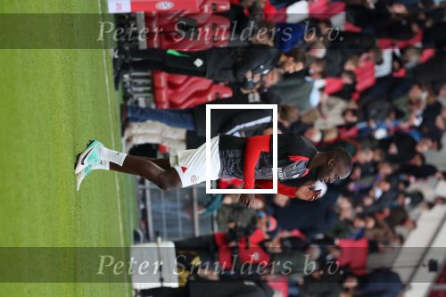 Eindhoven, 12 November 2023
Kompetitiewedstrijd PSV-PEC Zwolle, eindstand 4-0
Jordan Teze