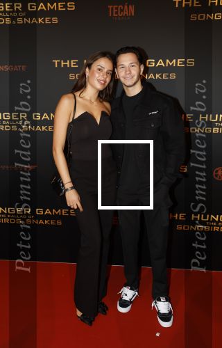 Amsterdam 14 november 2023
Premiere the hungar games . Joshua Leroy met zijn vriendin
