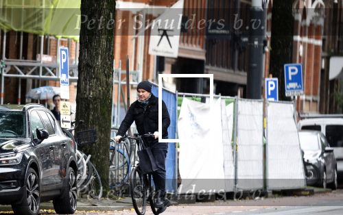 Amsterdam 4 novemnber 2023
Leco v Zadelhoff op de fiets in Amsterdam zuid