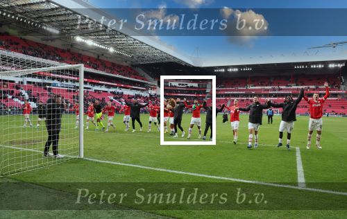Eindhoven, 12 November 2023
Kompetitiewedstrijd PSV-PEC Zwolle, eindstand 4-0
PSV Selektie dank publiek na afloop wedstrijd