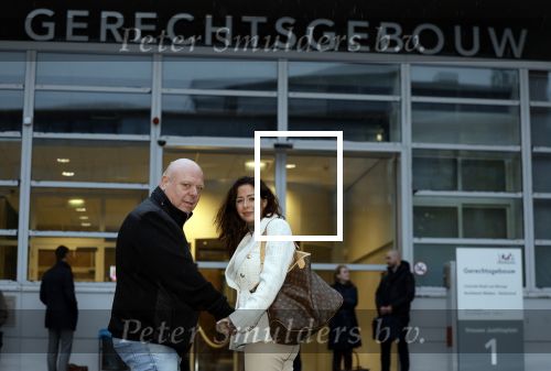 Utrecht 13 november 2023
Rechtszaak Wendy v Hout tegen haar expartner Joey S. Wendy kwam samen met partenre Peter Gillis naar de rechtbank in Utrecht .