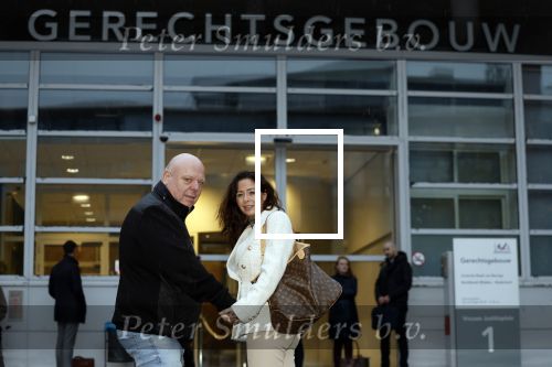 Utrecht 13 november 2023
Rechtszaak Wendy v Hout tegen haar expartner Joey S. Wendy kwam samen met partenre Peter Gillis naar de rechtbank in Utrecht .
