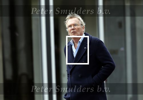 Huizen  15 november 2023
Tom Egbers wandelend en bellend door het centrum van Huizen .
