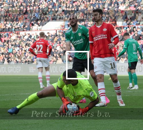 Eindhoven, 12 November 2023
Kompetitiewedstrijd PSV-PEC Zwolle, eindstand 4-0
Walter Benitez en Olivier Boscagli