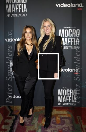 Amsterdam 5 november 2024
Premiere Videoland van  Mocro mafia in Tuschinski. Angela v d Brink en Mifa Rosa