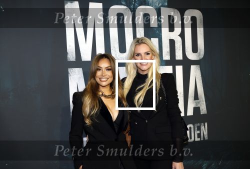 Amsterdam 5 november 2024
Premiere Videoland van  Mocro mafia in Tuschinski. Angela v d Brink en Mifa Rosa