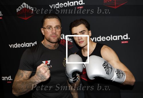 Hoofddorp 25 november 2024
Training Boxing influencers met oa Dave Roelvink Bravo Mark Schaaf  Geraldo Holzken Niek Holzken Roy  Meyer Goudtje Oussama Ahammoud Boer Ayoub en Sem v Dijk . Monica Geuze en Kaj Gorgels presenteren het .