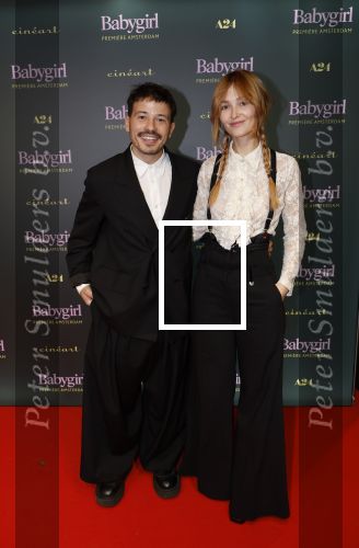 Amsterdam 25 november 2024
Premiere Babygirl in Tuschinski . Halina Reijn is de producente. Geza Weisz met vriendin