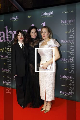Amsterdam 25 november 2024
Premiere Babygirl in Tuschinski . Halina Reijn is de producente. Carice van Houten Halina Reijn en Hadewych Minis