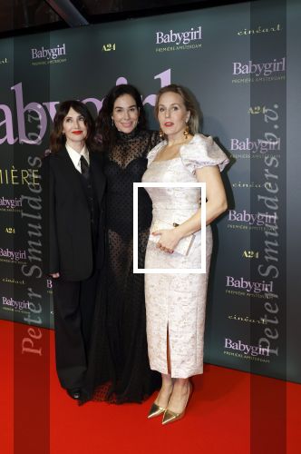 Amsterdam 25 november 2024
Premiere Babygirl in Tuschinski . Halina Reijn is de producente. Carice van Houten Halina Reijn en Hadewych Minis