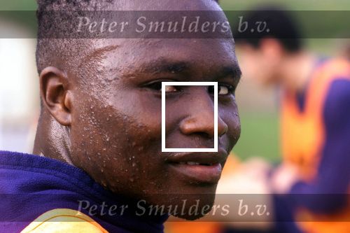 Barcelona, 11 december 1998
Babangida Junior bij het tweede team van FC Barcelona