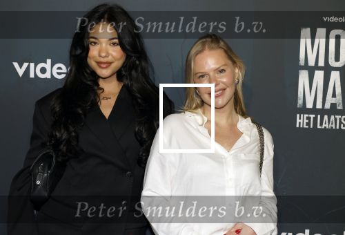 Amsterdam 5 november 2024
Premiere Videoland van  Mocro mafia in Tuschinski.
 Imaani Noelle v d Groen en Kelly Mexy