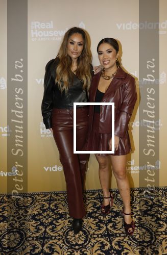Amsterdam 25 november 2024
Presentatie nieuwe seizoen real housewives of Amsterdam in het Amstel hotel  met oa Maria Tailor Tamara Elbaz Kimmylien nguyen Cherry Ann Person Angela v d Brink Djamila Celina en Deborah Luijendijk. Kimmylien met Mifa Rosa