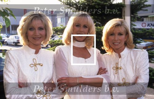 Margot v d Ven met haar groepsleden Marga Bult en.. van de meidengroep BABE
Foto Peter Smulders BV
