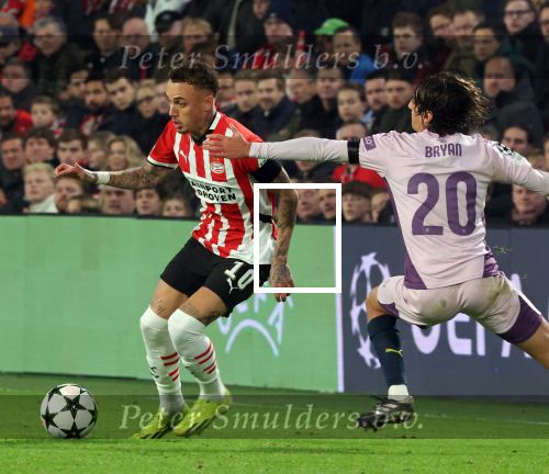 Eindhoven, 5 November 2024
Europacup 1 PSV-Girona, eindstand 4-0
Noa Lang