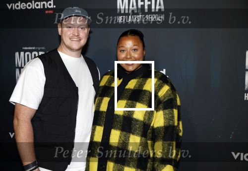 Amsterdam 5 november 2024
Premiere Videoland van  Mocro mafia in Tuschinski. Noel v Kleef met partner