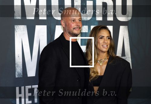 Amsterdam 5 november 2024
Premiere Videoland van  Mocro mafia in Tuschinski. Priscilla Nasi en haar man  Kevin v Ree