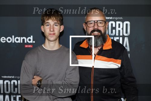 Amsterdam 5 november 2024
Premiere Videoland van  Mocro mafia in Tuschinski. Ramon Brugman met zijn zoon