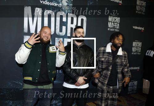 Amsterdam 5 november 2024
Premiere Videoland van  Mocro mafia in Tuschinski. Rico Suave Omar Dahmani en Stepherd