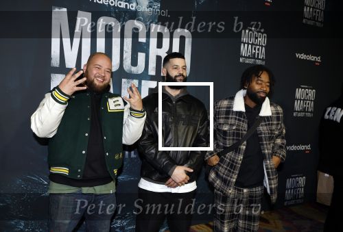 Amsterdam 5 november 2024
Premiere Videoland van  Mocro mafia in Tuschinski. Rico Suave Omar Dahmani en Stepherd