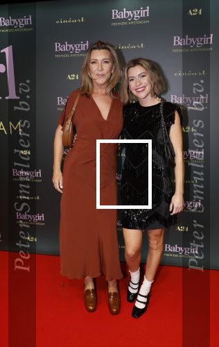 Amsterdam 25 november 2024
Premiere Babygirl in Tuschinski . Halina Reijn is de producente. Saskia Noort met dochter Julia Schellekens