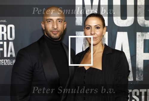 Amsterdam 5 november 2024
Premiere Videoland van  Mocro mafia in Tuschinski. Walid Benmbarek kwam met zijn vrouw