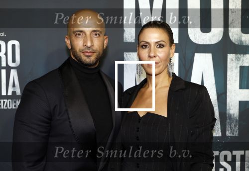 Amsterdam 5 november 2024
Premiere Videoland van  Mocro mafia in Tuschinski. Walid Benmbarek kwam met zijn vrouw
