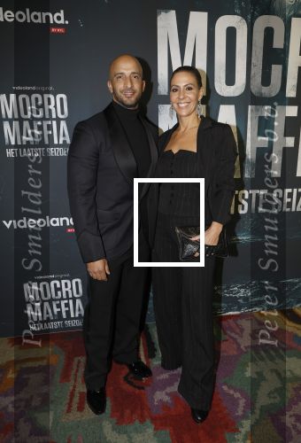 Amsterdam 5 november 2024
Premiere Videoland van  Mocro mafia in Tuschinski. Walid Benmbarek kwam met zijn vrouw