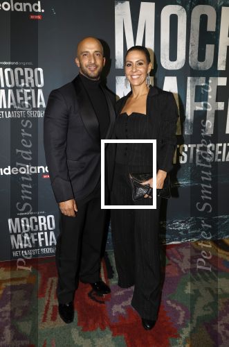 Amsterdam 5 november 2024
Premiere Videoland van  Mocro mafia in Tuschinski. Walid Benmbarek kwam met zijn vrouw