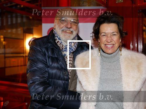 Amsterdam 12 november 2024
Boekpresentatie Estelle Cruijff in restaurant Bisous . Willem Hendriks met zijn vrouw