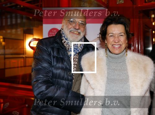 Amsterdam 12 november 2024
Boekpresentatie Estelle Cruijff in restaurant Bisous . Willem Hendriks met zijn vrouw