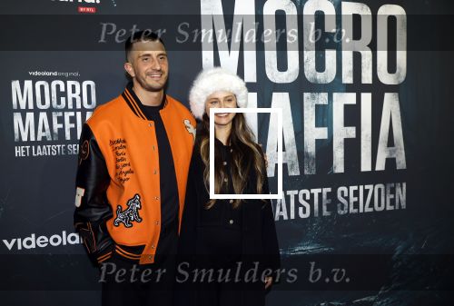 Amsterdam 5 november 2024
Premiere Videoland van  Mocro mafia in Tuschinski. Z van Weert (zwanger) met partner