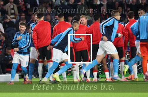 Eindhoven, 21 Oktober 2025
CL Wedstrijd PSV-Napolie, eindstand 6-2
Billy Gilmour in duel met Ismael Saibari
