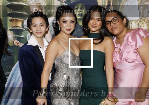 Amsterdam 18 november 2025
Premiere Wicked in het deLaMar theater . Cystine Carreon kwam met haar kinderen