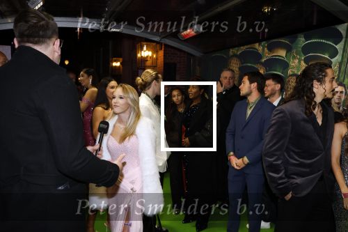 Amsterdam 18 november 2025
Premiere Wicked in het deLaMar theater . Emma Kok kwam met zijn nieuwe vriendin