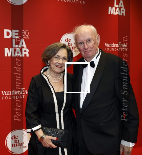 Amsterdam 30 november 2025
80 jaar het DeLaMar theater . Gerdi Verbeet poseert met partner Wim Meijer