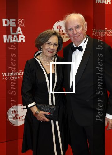 Amsterdam 30 november 2025
80 jaar het DeLaMar theater . Gerdi Verbeet poseert met partner Wim Meijer
