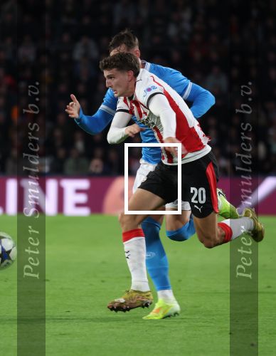 Eindhoven, 21 Oktober 2025
CL Wedstrijd PSV-Napolie, eindstand 6-2
Guus Til met Sam Beukema