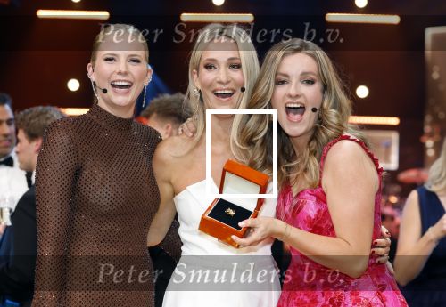 Amsterdam 16 oktober 2025
Uitreiking televizierring 2025 in Carre 
Helene Hendriks Noa Vahle  en Merel Ek