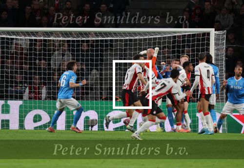 Eindhoven, 21 Oktober 2025
CL Wedstrijd PSV-Napolie, eindstand 6-2
Ismael Saibari Ryan Flamingo Jerdy Schouten Ivan Perisic Armando Obispo en Vanja Milinkovic-Savic
