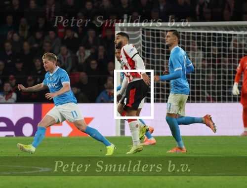 Eindhoven, 21 Oktober 2025
CL Wedstrijd PSV-Napolie, eindstand 6-2
Ismael Saibari met Kevin De Bruyne