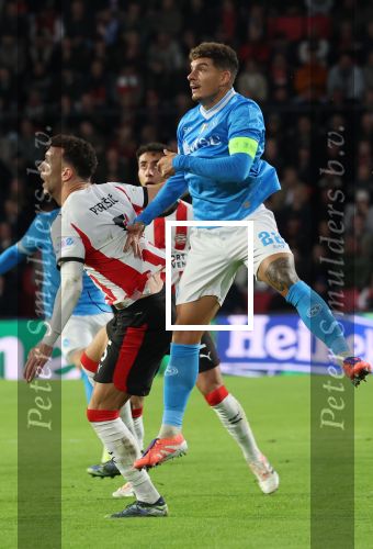 Eindhoven, 21 Oktober 2025
CL Wedstrijd PSV-Napolie, eindstand 6-2
Ivan Perisic met Giovanni Di Lorenzo