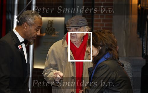 Amsterdam 30 november 2025
80 jaar het DeLaMar theater . Kees Hulst poseert met Olga Zuiderhoek
