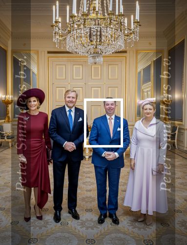 Den Haag 19 november 2025
Guillaume van Luxemburg en zijn vrouw Stephanie bezoeken koning Willem Alexander en Koningin Maxima op paleis Noordeinde .